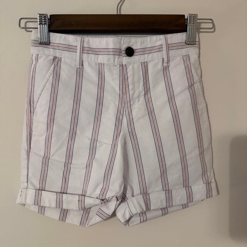 Janie & Jack Striped Shorts 100% Cotton Sz 5 Casual Nautical Coastal Kids Shorts